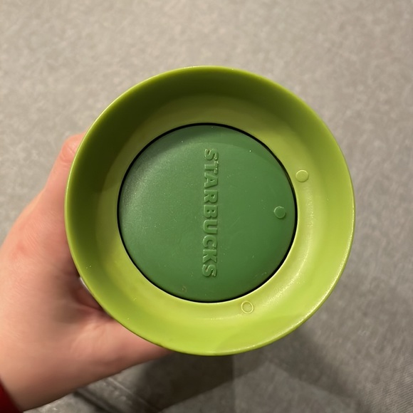 Starbucks Green Reduce Reuse Recycle Travel Coffee Mug Tumbler - Picture 3 of 8